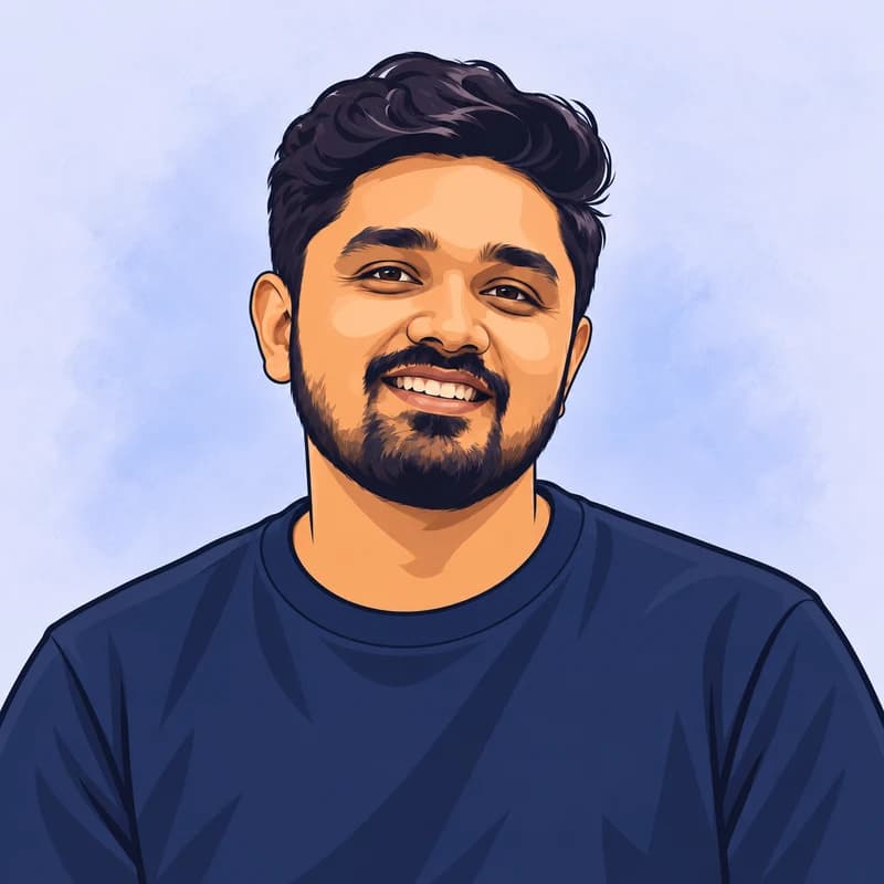 Illustrated portrait of Tharindu